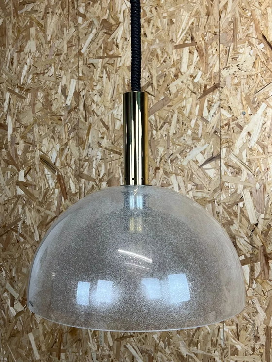 Image 1 of Lámpara de araña de cristal Pulegoso de Carlo Nason para Mazzega, años 60 y 70, diseño de la década de 1960