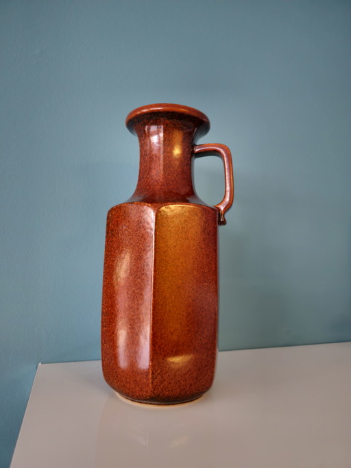 Vintage Scheurich West Germany Ear Vase Vase Hexagonal