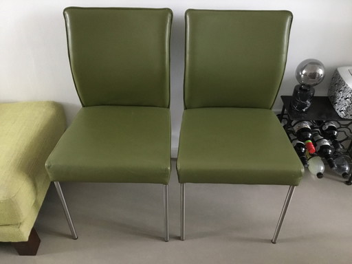 6 x Leather Hülsta Chairs