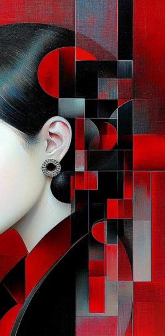 Image 1 of JD Paris - #Neo Red - Artist's Canvas