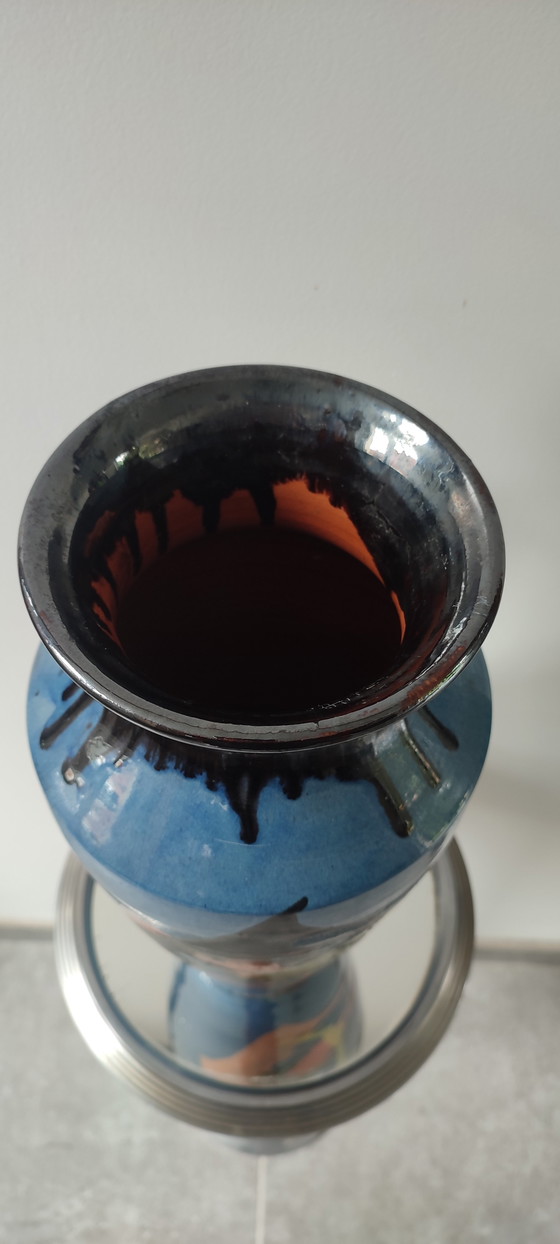 Image 1 of Large ceramic vase of 39 cm Atelier Thomas BUXÓ (1970)