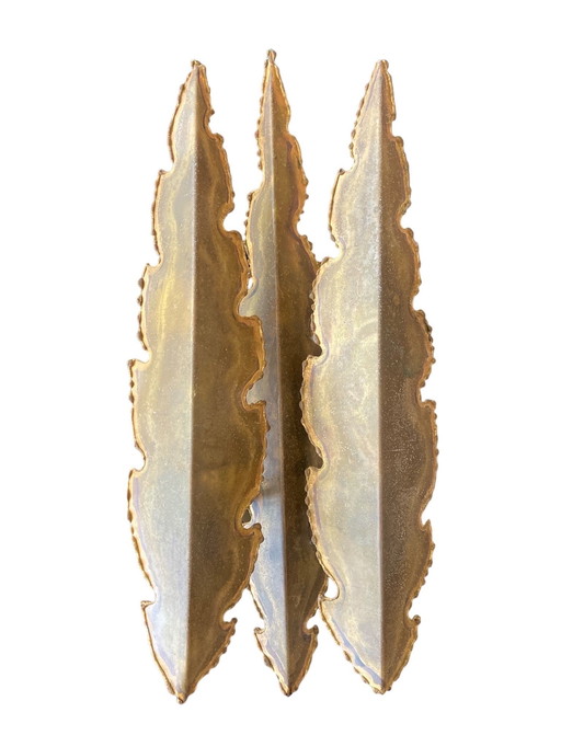 Lámpara de pared de latón de Svend Aage Holm Sorensen 1960 Dinamarca