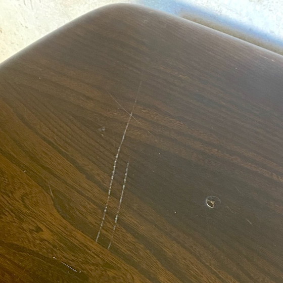Image 1 of Rustic vintage 1960s solid elm table