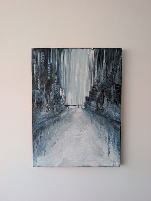 Bridge – schilderijen tekeningen, Canvas