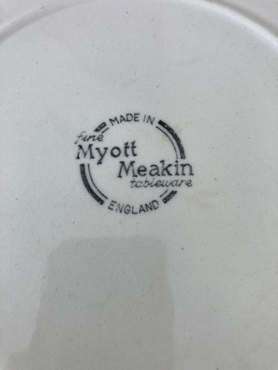 Image 1 of 4 platos antiguos azules