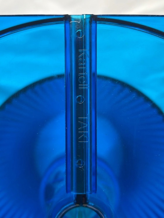 Image 1 of Lampada da tavolo Kartell, modello "Take", Ferruccio Laviani, colore blu