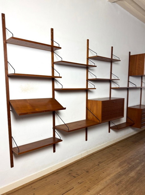 Unidad de pared modular XL Royal System de Poul Cadovius para Cado