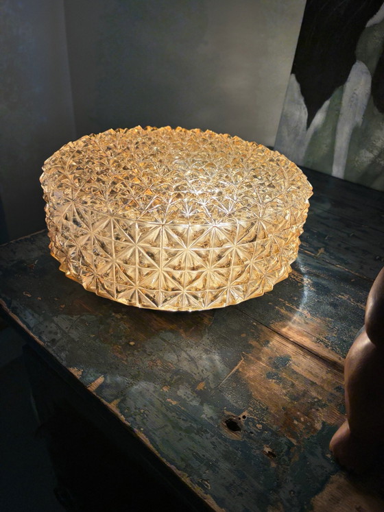 Danish vintage Ceiling light / wall lamp Knud Christensen 70s design – Glass, Metal (photo 8 of 15)