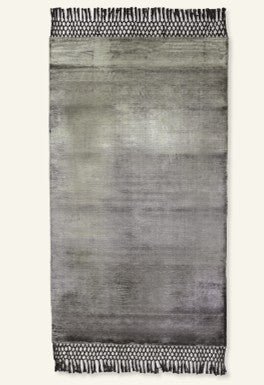 Baxter - Tapis Fringes - Taille: 500x200cm - gris / anthracite