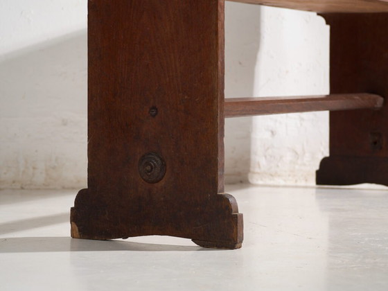 Antique organ bench with drawer in oak wood – Central Europe, circa 1920 – Benches, Iron (photo 11 of 40)