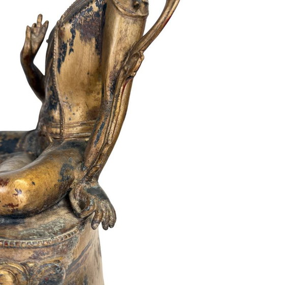 Mooie Avalokiteshvara – Sino-Tibetaanse stijl – 2e helft 20e eeuw – Beeldhouwkunst (photo 11 of 15)