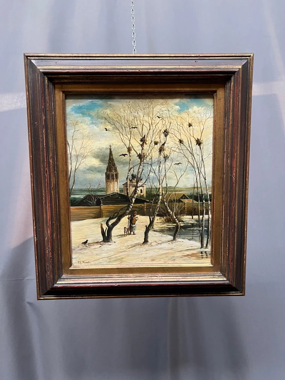 Painting, The towers have arrived – Paintings & Drawings, Wood (photo 7 of 12)