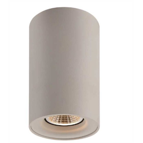 Image 1 of Foco de superficie / plafón LED cilíndrico en blanco o dorado