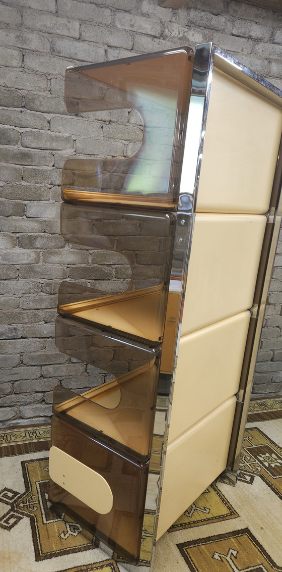 Image 1 of Smoked plexiglas bookshelf 1970