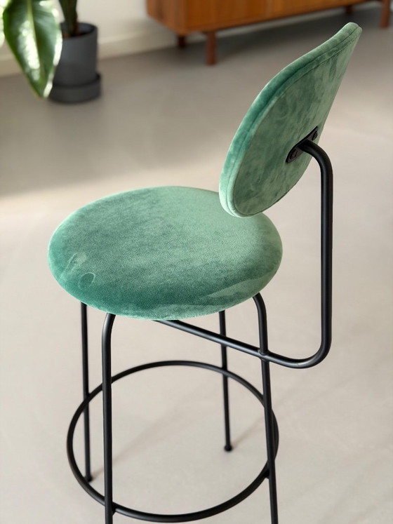 4x Sgabelli da bar Audo Copenhagen Afterroom Plus - City Velvet CA7832/031 Verde – Metal (photo 5 of 9)