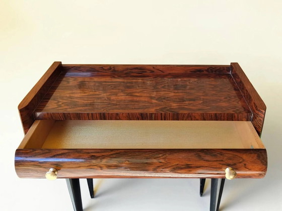 Comodino in palissandro anni '60 – Comodini, Wood, Brass, Art Deco (photo 9 of 14)