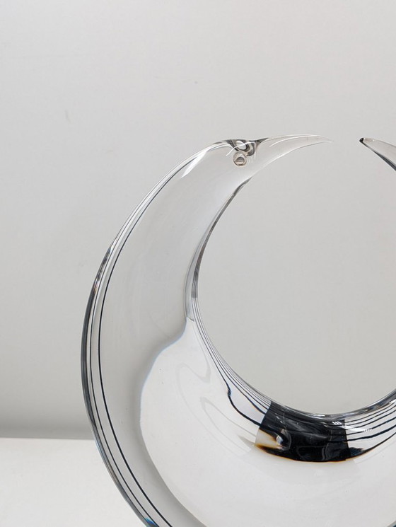 Image 1 of Sculptuur, Halve maan - 36 cm - Glas