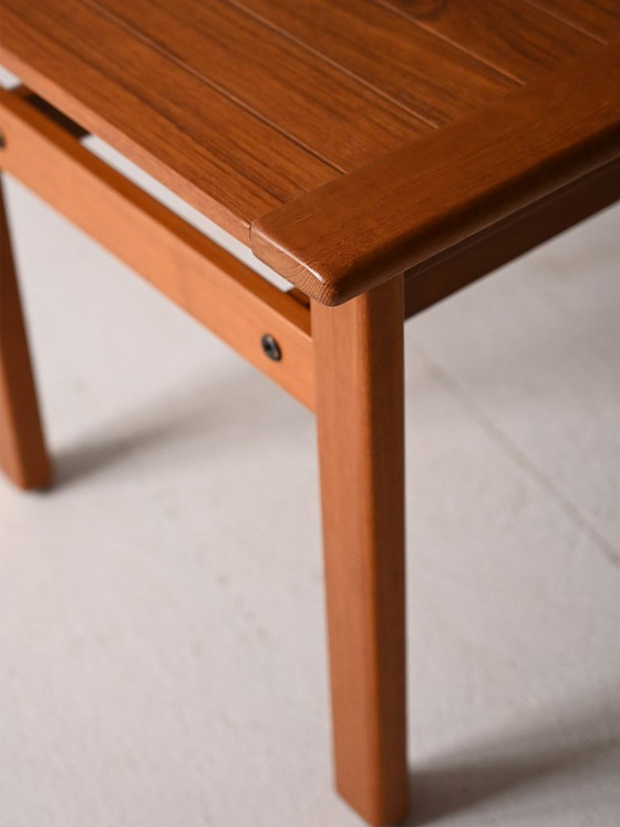 Image 1 of Panca scandinava in teak a doghe, anni '60