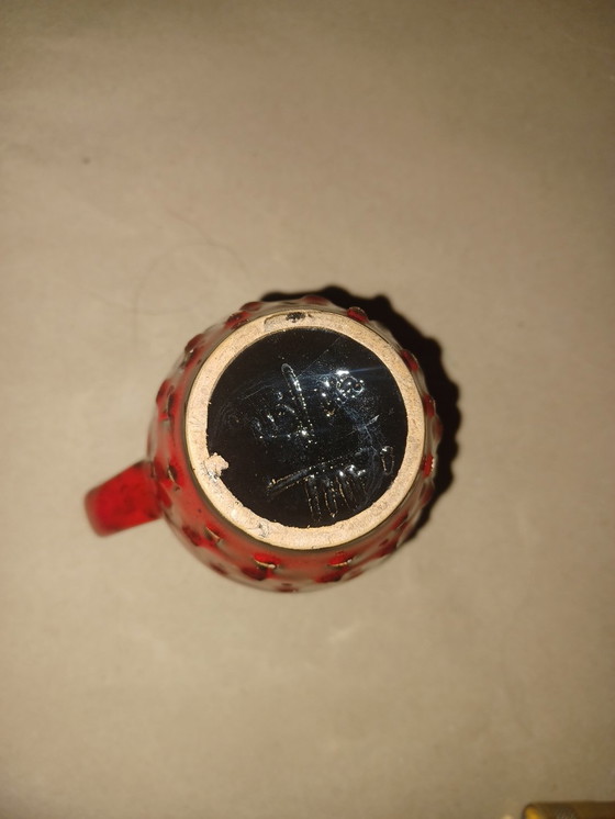 Image 1 of Fratelli Fanciullacci Strawberry Vase Pitcher Vintage