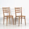 Sedie da pranzo in stile vintage (c.1950). Set di 2 pezzi – Wood, Retro (photo 8 of 9)