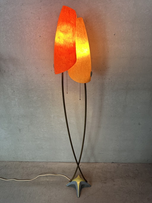 Vintage fiberglass floor lamp - Carl Auböck