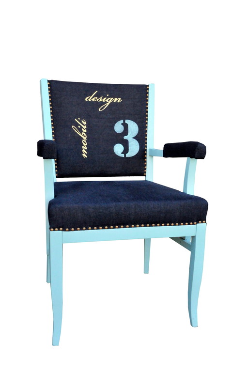 Art Deco Bridge Armchair, 1930s
