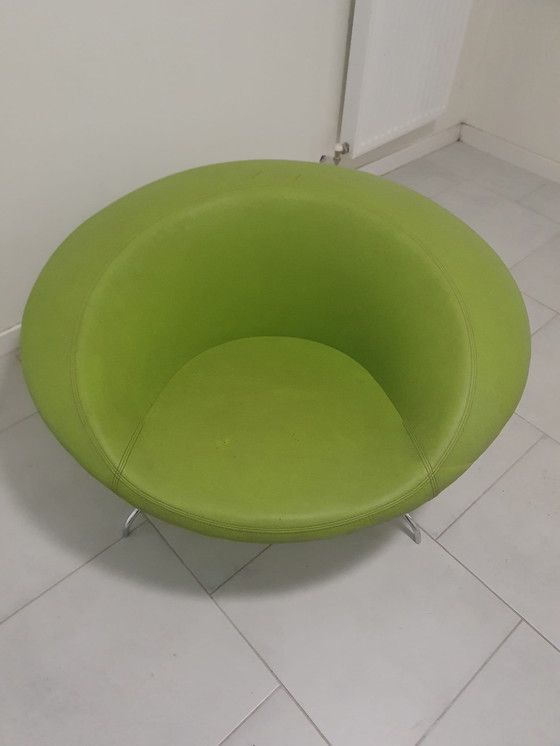 Image 1 of Artifort Lounge Armchair Green Kirk De René Holten