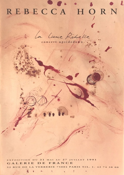 Rebecca Horn Expo 91 - Galerie de France Plakat 1991