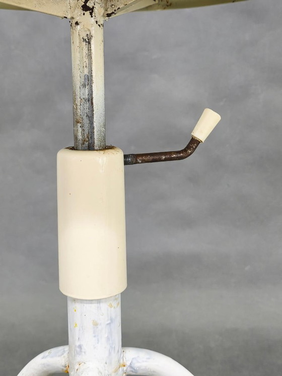 Image 1 of 1950s Adjustable Medical Stool, Lacquered Metal, Czechoslovakia