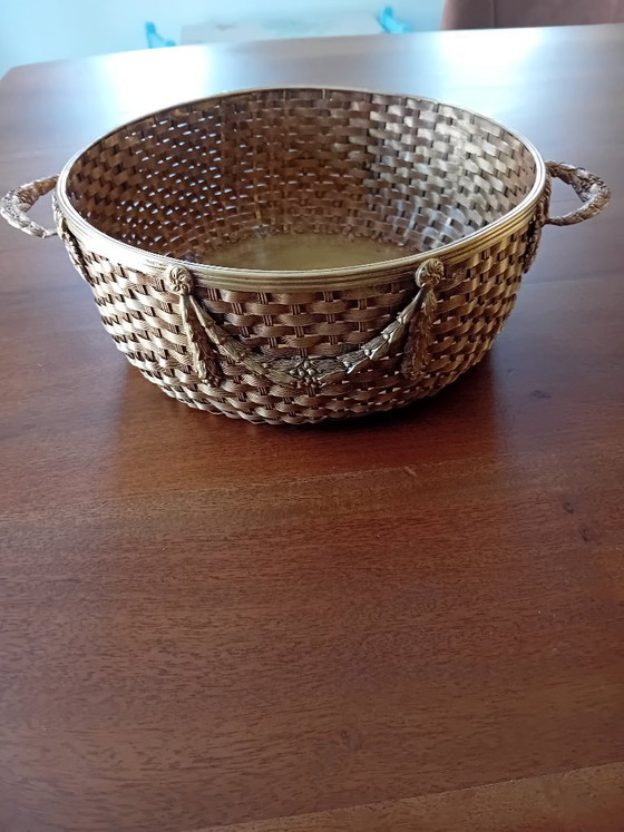 Geweven messing mand – Decoratieve objecten, Brass (photo 4 of 8)