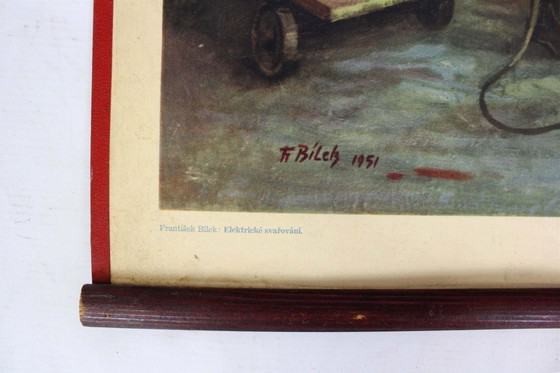 Image 1 of Póster industrial checo de Frantisek Bilek, década de 1950