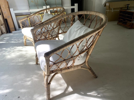 2x Ikea Stockholm 2017 armchair with cushions