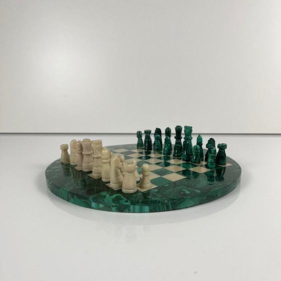 Image 1 of Decorative chess set in malachite, 1950–1970