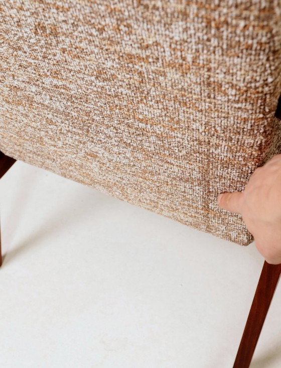 Image 1 of Fauteuil vintage granola au sucre brun 1970