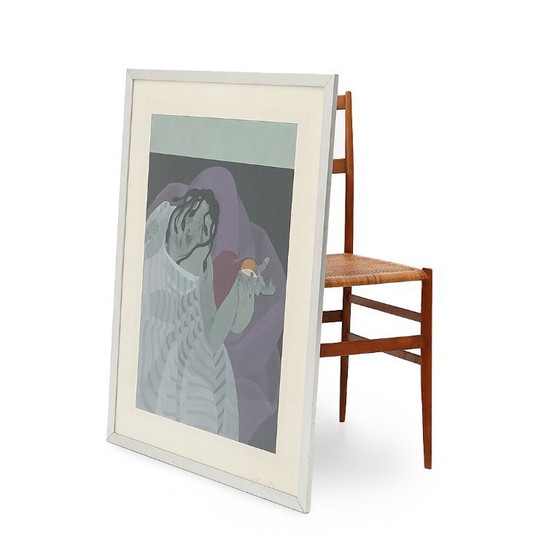 Image 1 of Acrylgemälde auf Papier von Daniel Bec, 1970er Jahre