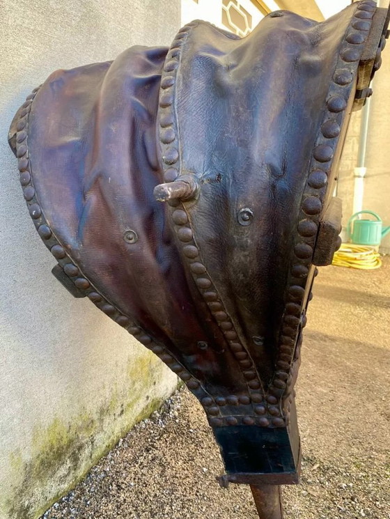 Image 1 of Large blacksmith's bellows made of genuine wood and leather