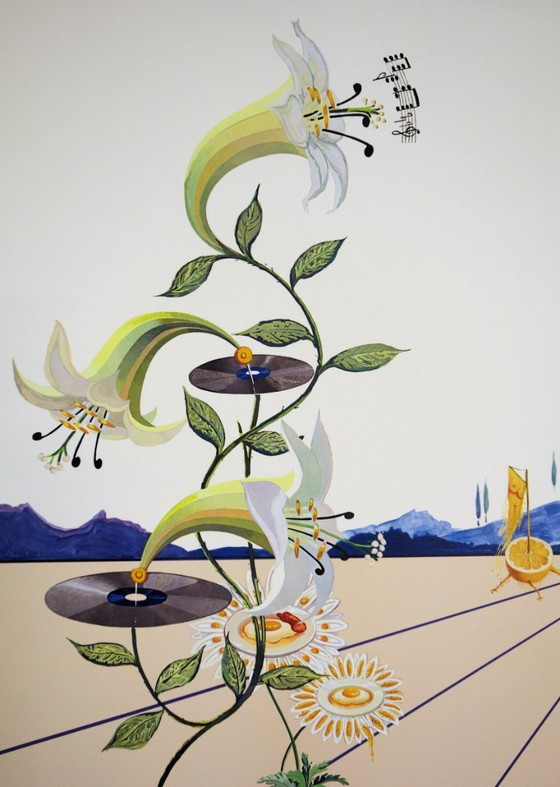 Salvador Dalí: Flordali I, Litografía original firmada – Litografías y grabados, Paper (photo 6 of 7)