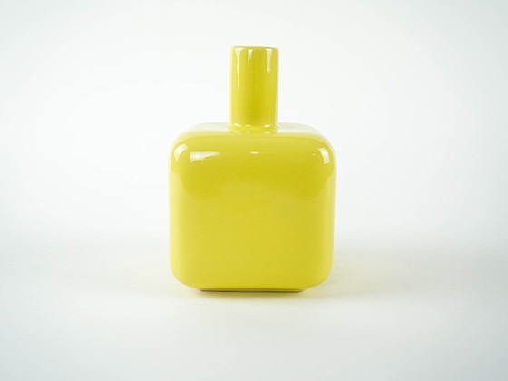 Image 1 of Yellow ceramic vase, German design, 1990s, manufactured by ASA Selection