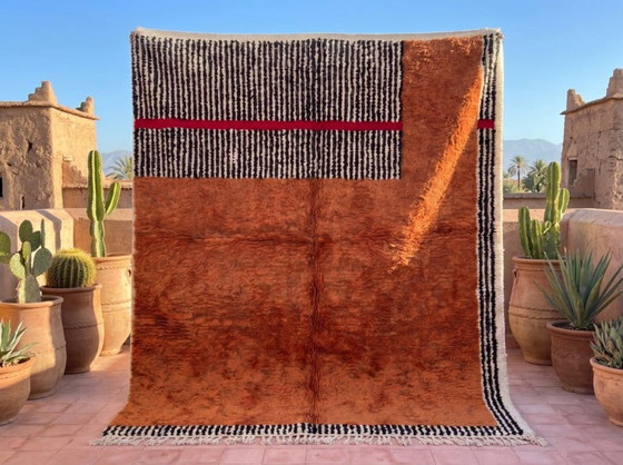 Marokkanischer Naturteppich – Handgeknüpfter Berberteppich 200 cm x 300 cm – Teppiche & Läufer, Cotton (photo 4 of 7)