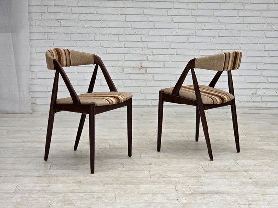 960s, Danish design by Kai Kristensen, model 31, pair of armchairs. – Wood, Wool (photo 2 of 21)