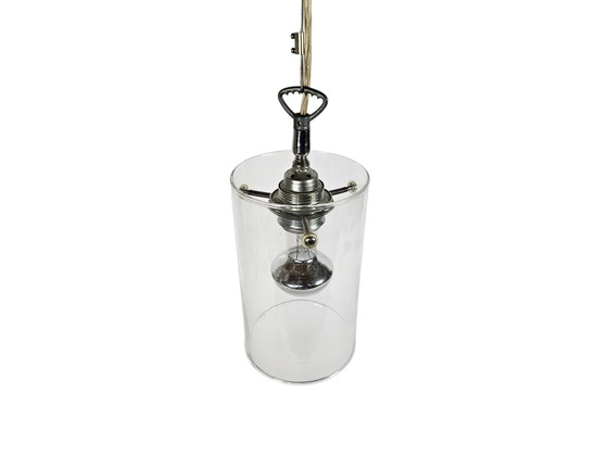 Image 1 of Design hollandais - Pola International Amsterdam - lampe suspendue - verre - métal - années 1990