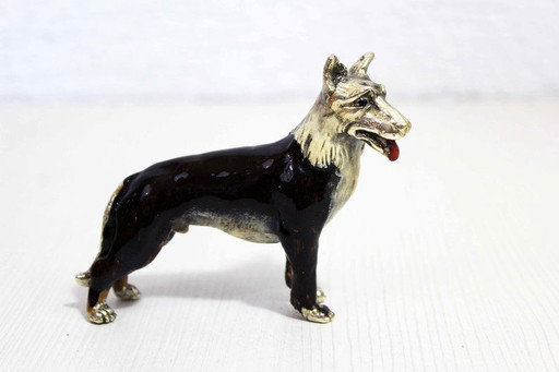 Collie in massief tin 1970/80