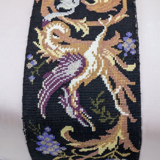 Image 1 of Raro sofá de satén de seda Napoleón III del siglo XIX