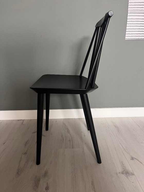 Image 1 of 3 chaises de salle à manger HAY J77 noires