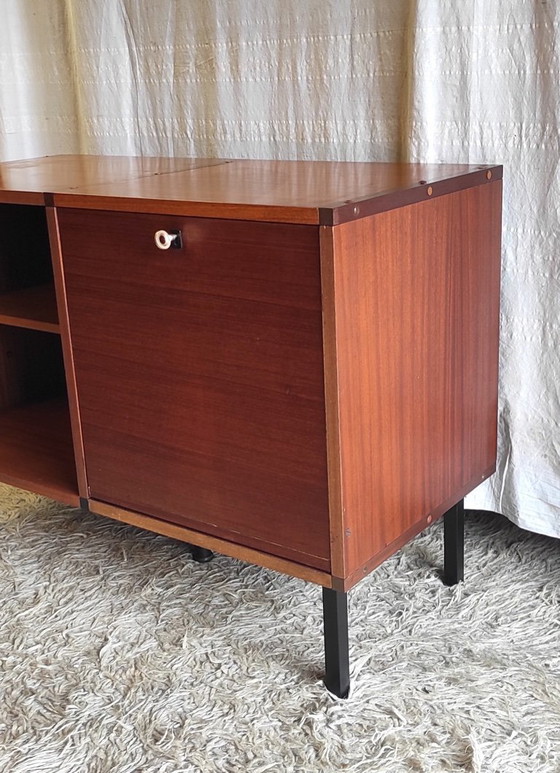 Image 1 of Enfilade moderniste en teck par ARP pour Minvielle - années 50/60