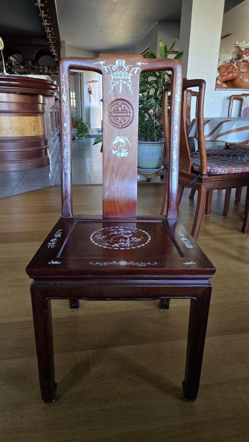 Chinese chairs – solid rosewood – individually or in a set