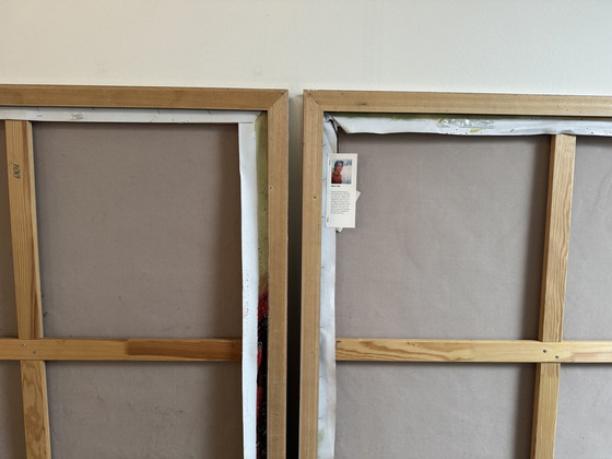 Image 1 of Œuvre encadrée peinte à la main « New York » par Robert Young