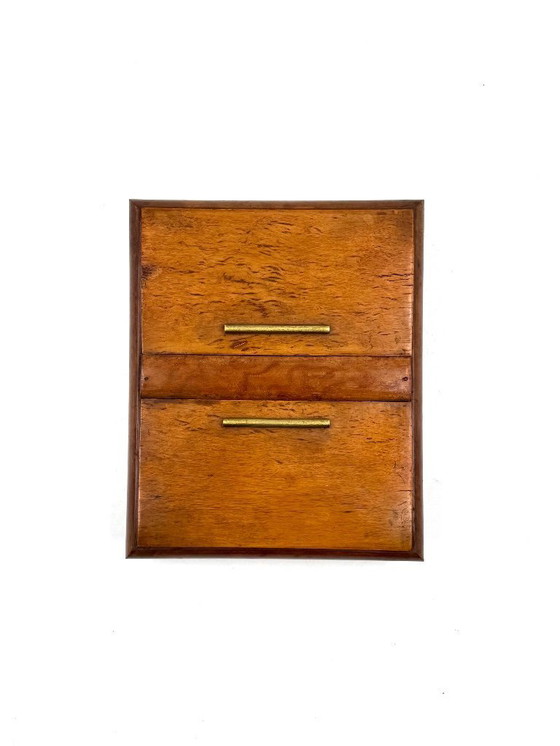 Image 1 of Art Déco wood cigarette box, Italy 1940