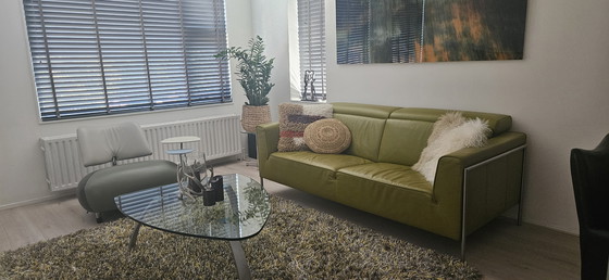 Image 1 of Sofá de cuero de 2,5 plazas