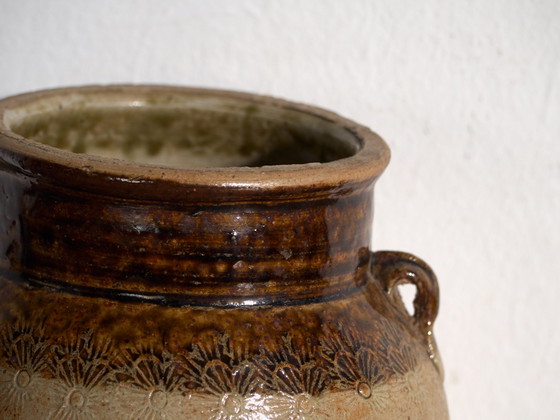 Antike chinesische glasierte Steingutvase – China, ca. 1900 – Vasen, Ceramic, Rustic (photo 16 of 39)